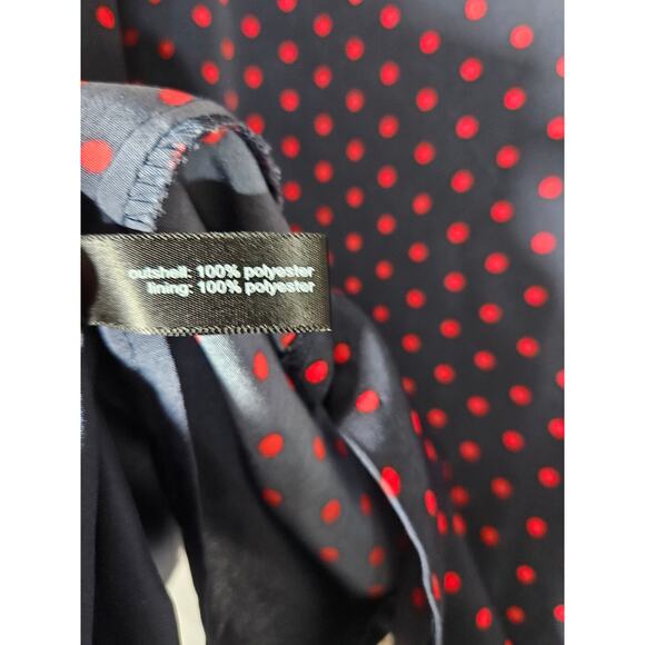 The Limited Womens Skirt Navy Blue Red Dot Mini A-Line Skirt Size Small Lined - Picture 5 of 7